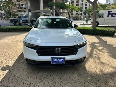 Platinum White Pearl 2026 Honda Accord Hybrid Sport