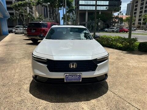 Platinum White Pearl 2026 Honda Accord Hybrid Sport-L