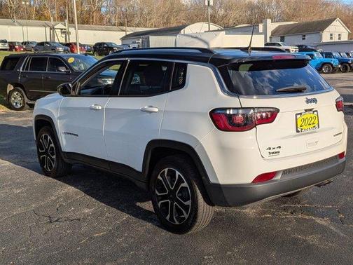 Bright White Clearcoat 2022 Jeep Compass Limited