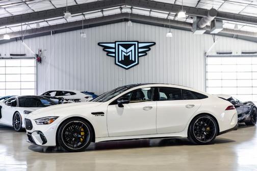 White 2023 Mercedes-Benz AMG GT 63 S 4-Door