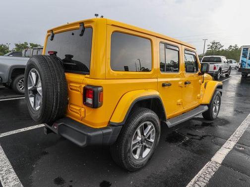 Yellow 2019 Jeep Wrangler Unlimited Sahara