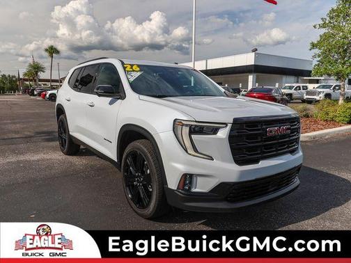 Glacier White 2026 GMC Acadia Elevation
