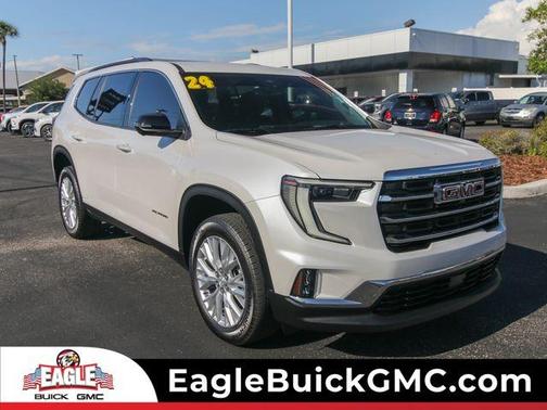 White Frost Tri-Coat 2024 GMC Acadia Elevation