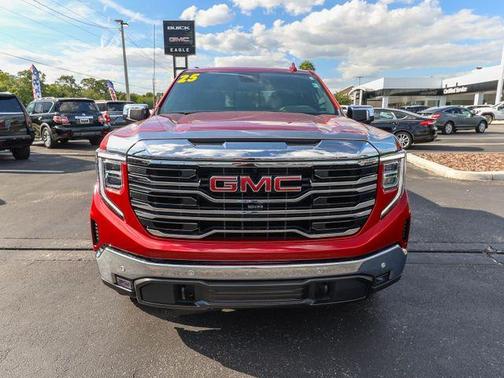Volcanic Red 2025 GMC Sierra 1500 SLT