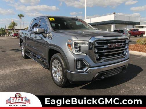 Satin Steel Metallic 2021 GMC Sierra 1500 SLT