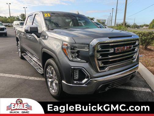 Satin Steel Metallic 2021 GMC Sierra 1500 SLT