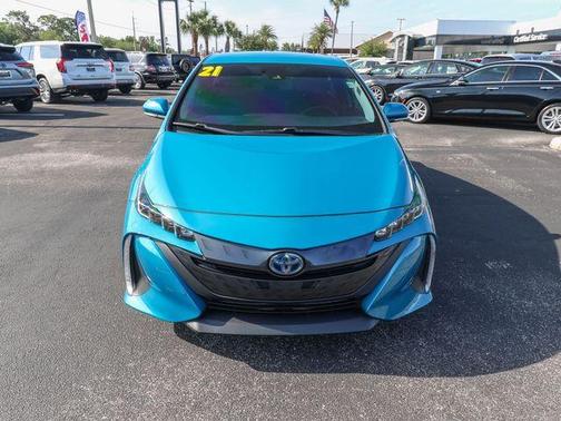 Blue 2021 Toyota Prius Prime LE
