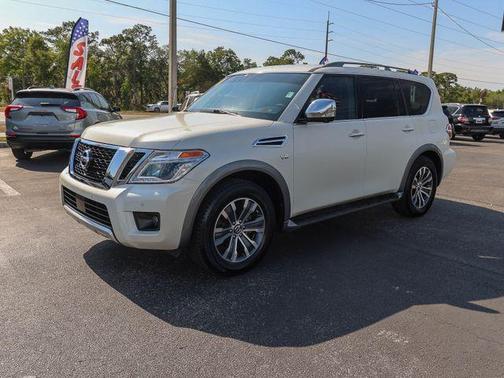 Pearl White 2018 Nissan Armada SL