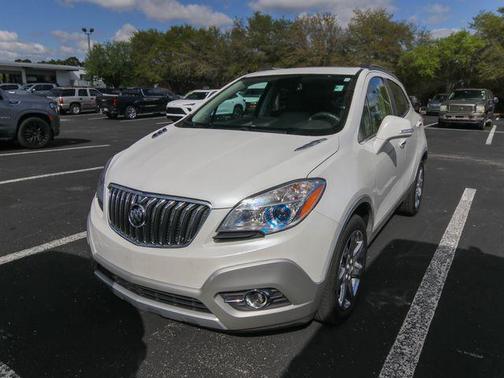 White Pearl Tri-Coat 2016 Buick Encore Leather