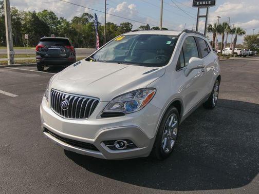 White Pearl Tri-Coat 2016 Buick Encore Leather