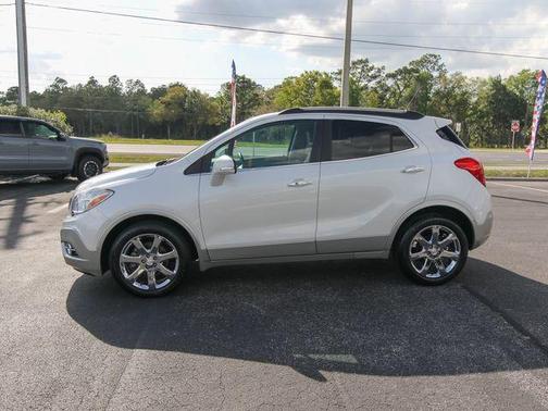 White Pearl Tri-Coat 2016 Buick Encore Leather