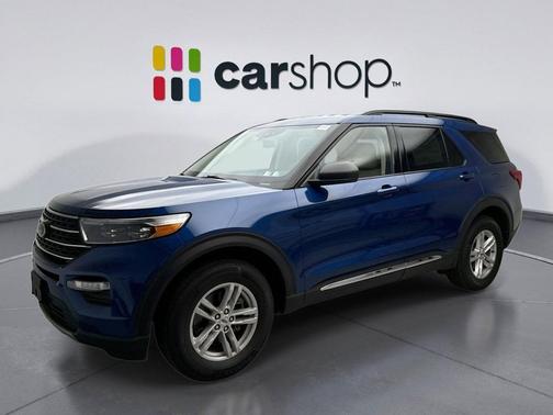 ATLAS BLUE METALLIC 2021 Ford Explorer XLT