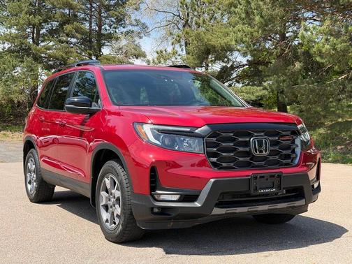 Radiant Red Metallic II 2022 Honda Passport AWD TrailSport