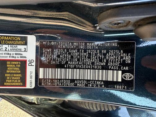 2014 Toyota Camry LE