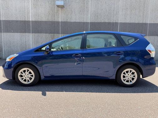 Blue 2012 Toyota Prius v Two