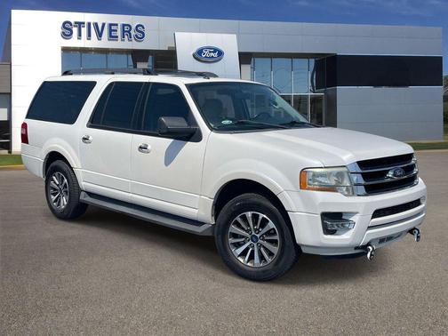 White Platinum Clearcoat Metallic 2017 Ford Expedition EL XLT
