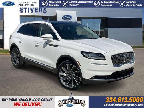 Pristine White Metallic Tri-Coat 2022 Lincoln Nautilus Reserve