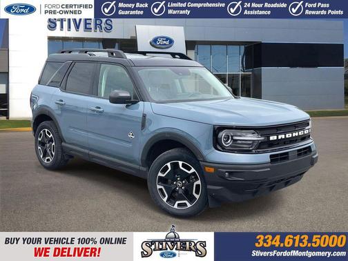 Azure Gray Metallic Tri-Coat 2024 Ford Bronco Sport Outer Banks