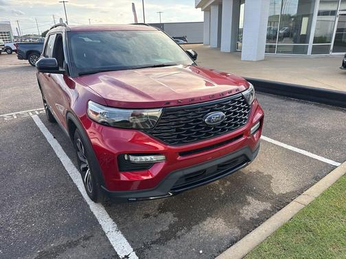 Red Metallic 2022 Ford Explorer ST-Line