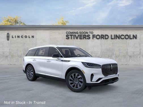 Pristine White Metallic Tri-Coat 2026 Lincoln Aviator Premiere