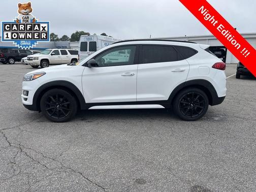 Dazzling White 2019 Hyundai TUCSON Night