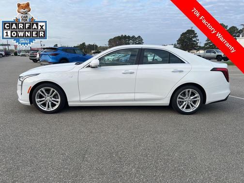 Summit White 2024 Cadillac CT4 Luxury