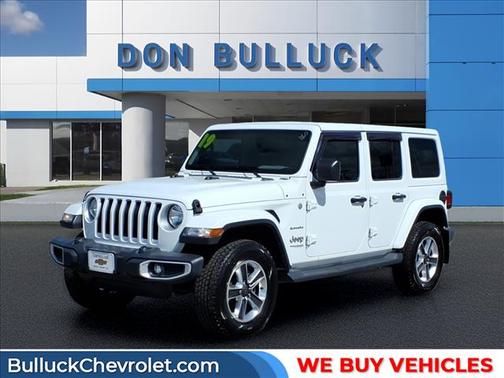 Bright White Clearcoat 2019 Jeep Wrangler Unlimited Sahara