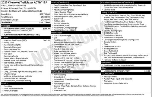 2025 Chevrolet Trailblazer ACTIV