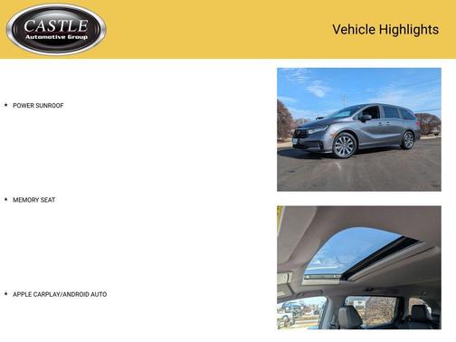 Modern Steel Metallic 2024 Honda Odyssey EX-L