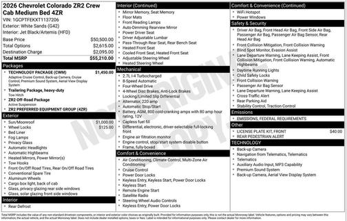 2026 Chevrolet Colorado ZR2