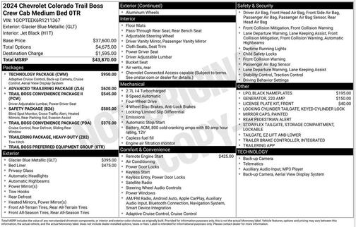 2024 Chevrolet Colorado Trail Boss