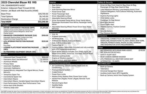 2023 Chevrolet Blazer RS