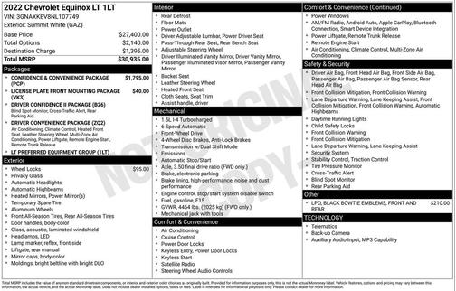 2022 Chevrolet Equinox 1LT