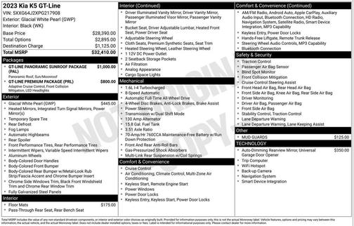 2023 Kia K5 GT-Line