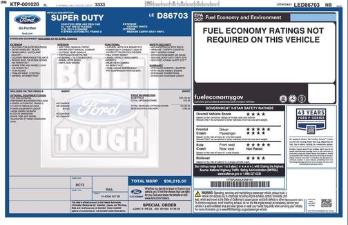 OXFORD WHITE 2020 Ford F-250 XL