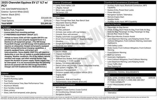 2025 Chevrolet Equinox EV LT
