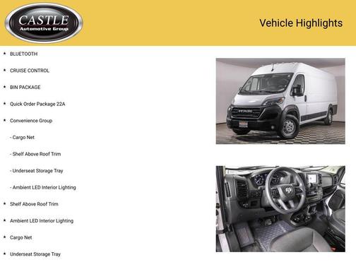 2023 RAM ProMaster 3500 High Roof