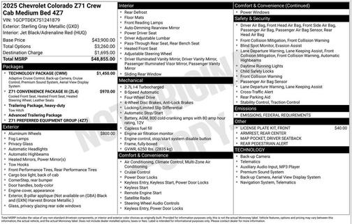 2025 Chevrolet Colorado Z71