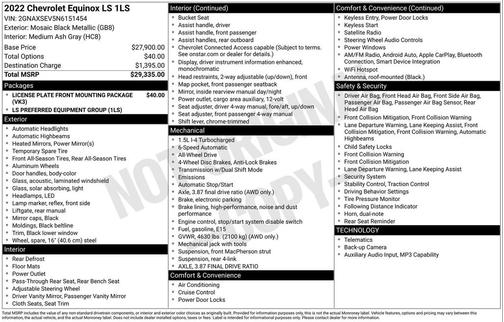 2022 Chevrolet Equinox LS