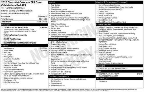 2025 Chevrolet Colorado ZR2