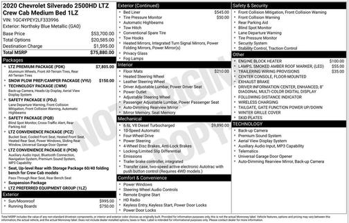 2020 Chevrolet Silverado 2500 LTZ