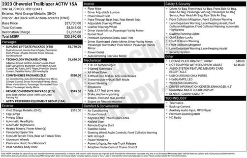 2023 Chevrolet Trailblazer ACTIV