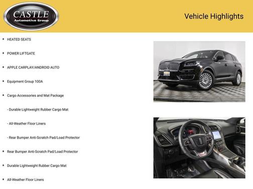 2019 Lincoln Nautilus Standard