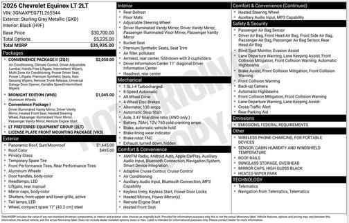 2026 Chevrolet Equinox 1LT