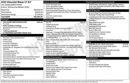 2023 Chevrolet Blazer 3LT