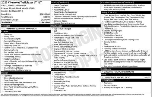 2023 Chevrolet Trailblazer LT