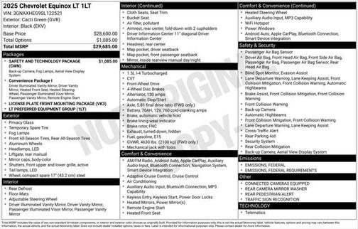 2025 Chevrolet Equinox 1LT