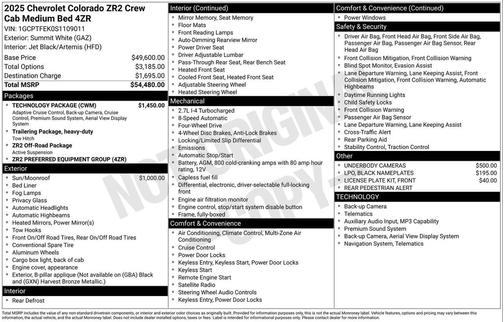 2025 Chevrolet Colorado ZR2