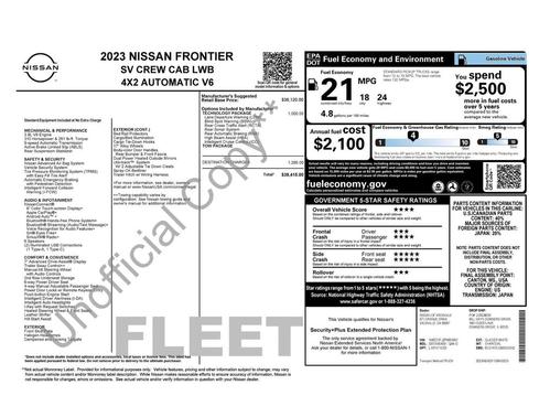 2023 Nissan Frontier SV