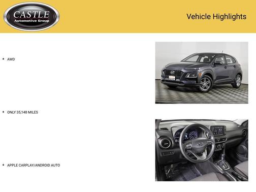 Thunder Gray 2019 Hyundai KONA SE